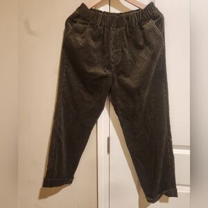 Womans Corduroy Pants - Green